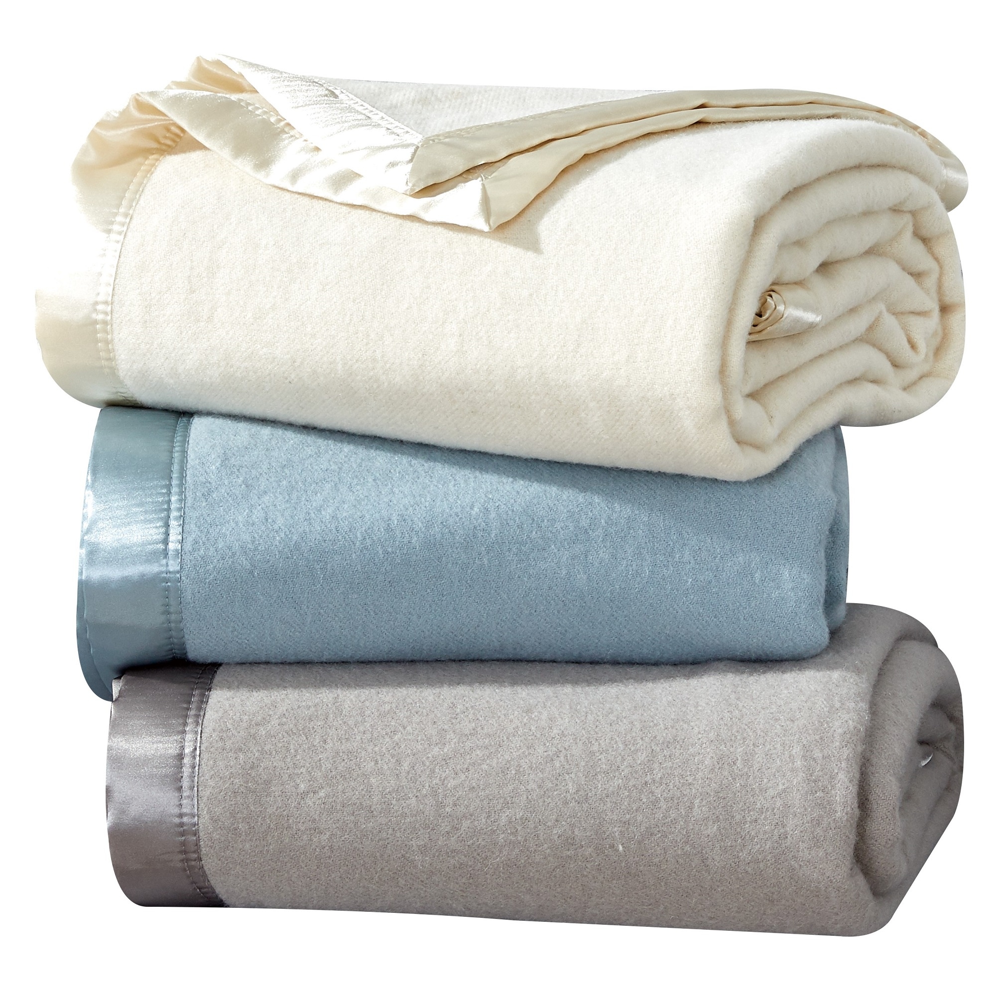 100 Merino Wool Blanket with Satin Border
